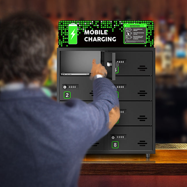 Omo 8 Bay Cell Phone Charging Locker - Pagertec