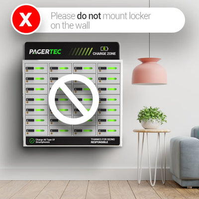 Cubby 28 Bay Cell Phone Charging Locker $variant_title Pagertec