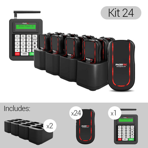 4-MESSAGE W/CLIPS - Pagertec