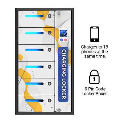 Frontal view of the ZEN Outdoor Charging Locker by Pagertec