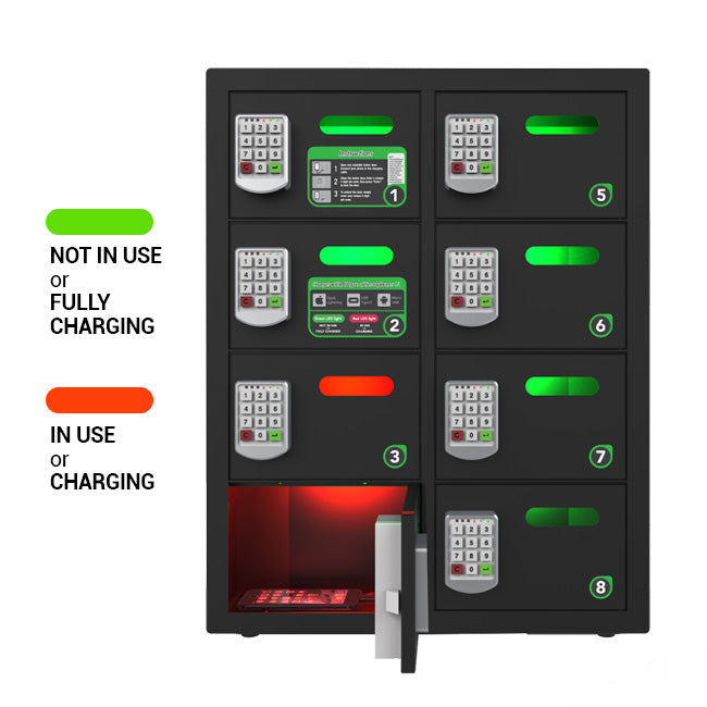 Oread 8 Bay Locker - Pagertec