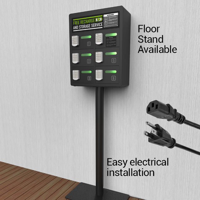 Oread 6 Bay Charging Locker - Pagertec