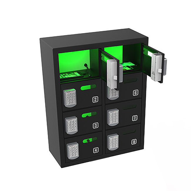 Oread 8 Bay Locker - Pagertec