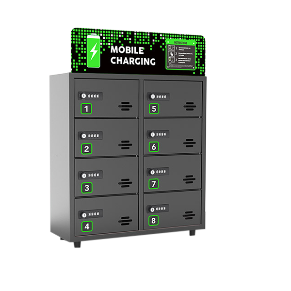 Omo 8 Bay Cell Phone Charging Locker $variant_title Pagertec
