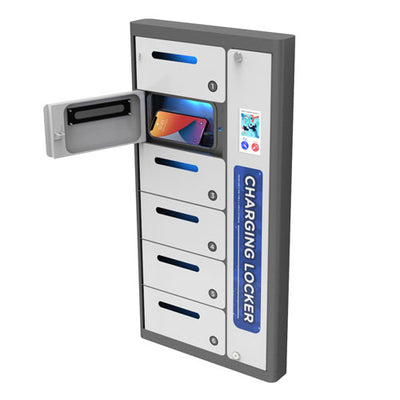ZEN Outdoor Charging Locker with an opened bay by Pagertec
